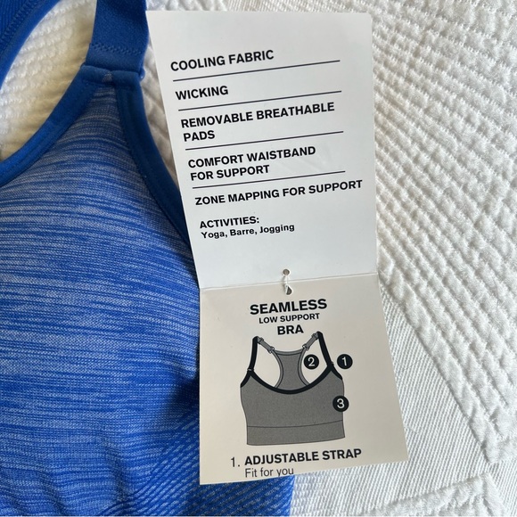 Avia Royal Blue Seamless Sports Bra - Picture 4 of 4